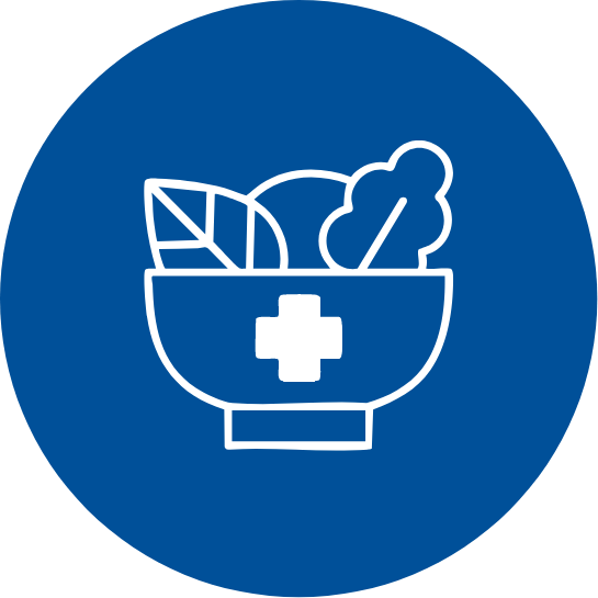 Icona che rappresenta una ciotola piena di verdure fresche